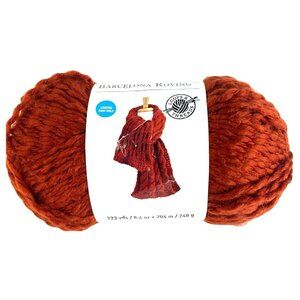 Loops & Threads Barcelona Roving Yarn One Skein Rust 8.4 oz 223 Yard Made Turkey